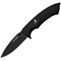 Knife Depot Officially Licensed US Army Spring Assisted Tactical Survival Knife BLACK