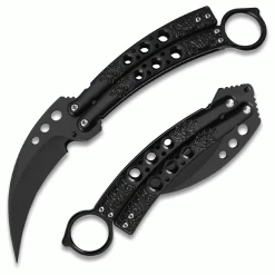 Knife Depot Black Karambit Tactical Butterfly Knife Sharp Limited Edition