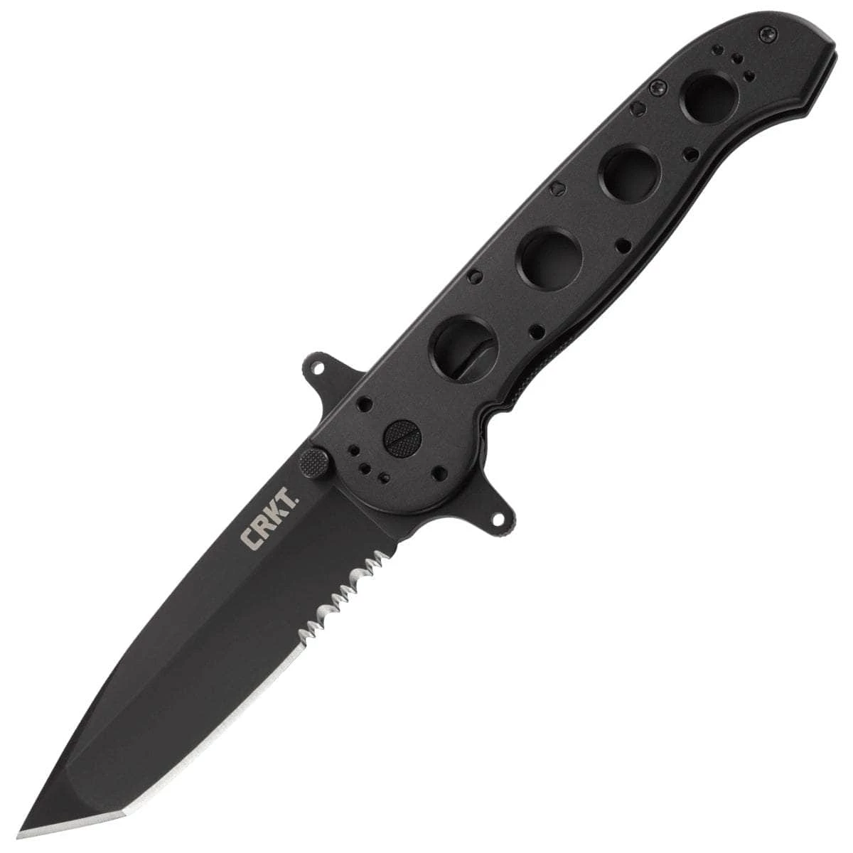 Columbia River (CRKT) CRKT Special Forces M16-14SF, 4" Combo Edge Blade, Black Aluminum Handle