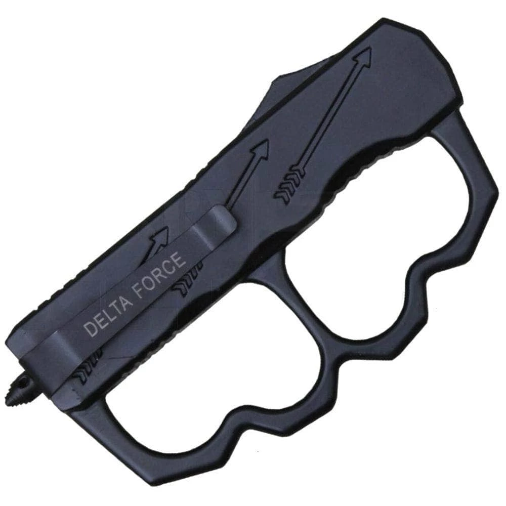 Delta Force D/A OTF Knuckle Knife, 3.5" Tanto Blade, Aluminum Handle - DFKNUCOTFCFT 4 Delta Force D/A OTF Knuckle Knife, 3.5" Tanto Blade, Aluminum Handle - DFKNUCOTFCFT - Image 2