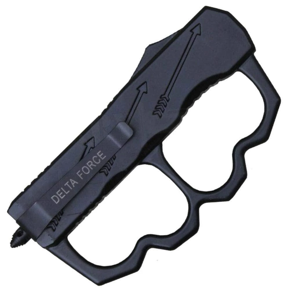 Delta Force D/A OTF Knuckle Knife, 3.5" Drop Point Blade, Aluminum Handle - DFKNUCD 4 Delta Force D/A OTF Knuckle Knife, 3.5" Drop Point Blade, Aluminum Handle - DFKNUCD - Image 2