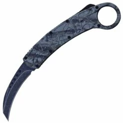 Delta Force Dual Action OTF Karambit, 3" BlackWash Blade, Camo Handle - DFKARCAMO
