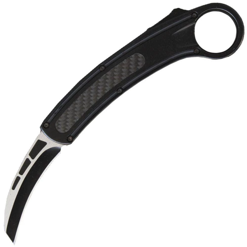 Delta Force Reverse Grip Carbon Fiber Karambit - DFKARRCF
