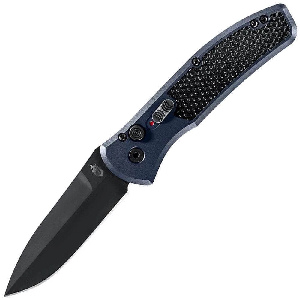 Gerber Empower Auto, 3.25" Black S30V Blade, Urban Blue Handle - 30-001319