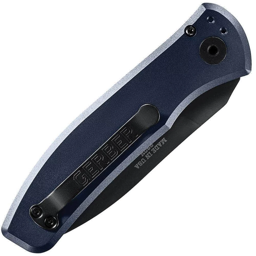 Gerber Empower Auto, 3.25" Black S30V Blade, Urban Blue Handle - 30-001319 - Image 2