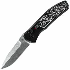 Gerber Empower, 3.25" Stonewash S30V Blade, Black Aluminum W/ Armored Grip Handle - 30-001323