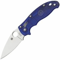 Spyderco Manix 2, 3.4" BD-1 Blade, Translucent Blue FRCP Handle - C101PBL2