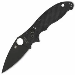 Spyderco Manix 2, 3.37" Black Plain S30V Blade, Black G10 Handle - C101GPBBK2